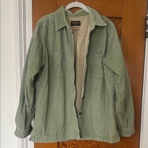 Woolrich Olive Green Lightweight Shirt Jacket / Vintage